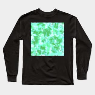 Abstract Swatches in Shades of Green Long Sleeve T-Shirt